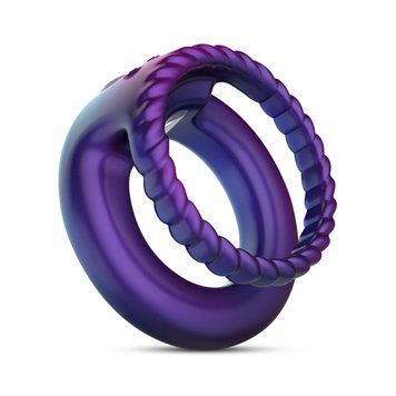 Ерекційне віброкільце Hueman - Jupiter Vibrating Cock and Ball Ring SX3897 фото