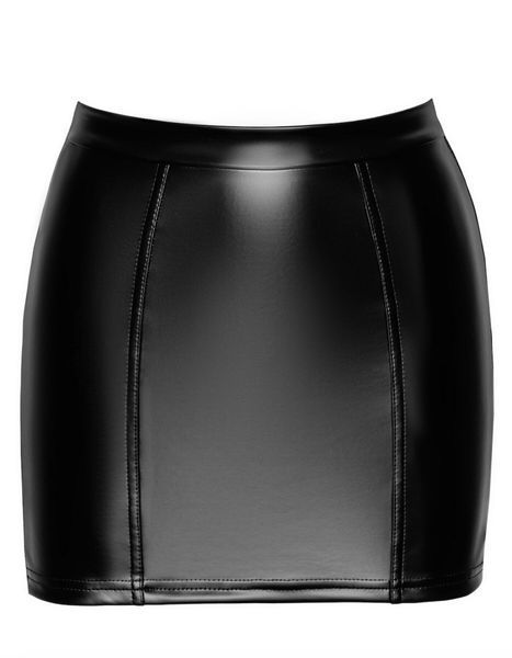Спідниця Noir Handmade F341 Powerwetlook and lace skirt - S SX2130 фото