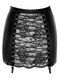 Спідниця Noir Handmade F341 Powerwetlook and lace skirt - S SX2130 фото 8